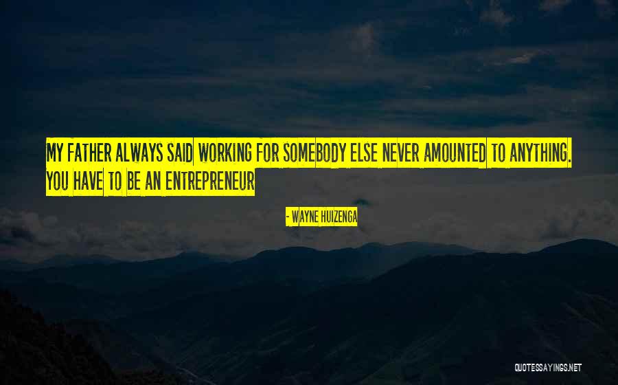 Amounted To Quotes By Wayne Huizenga Amounted To Quotes By Wayne Huizenga