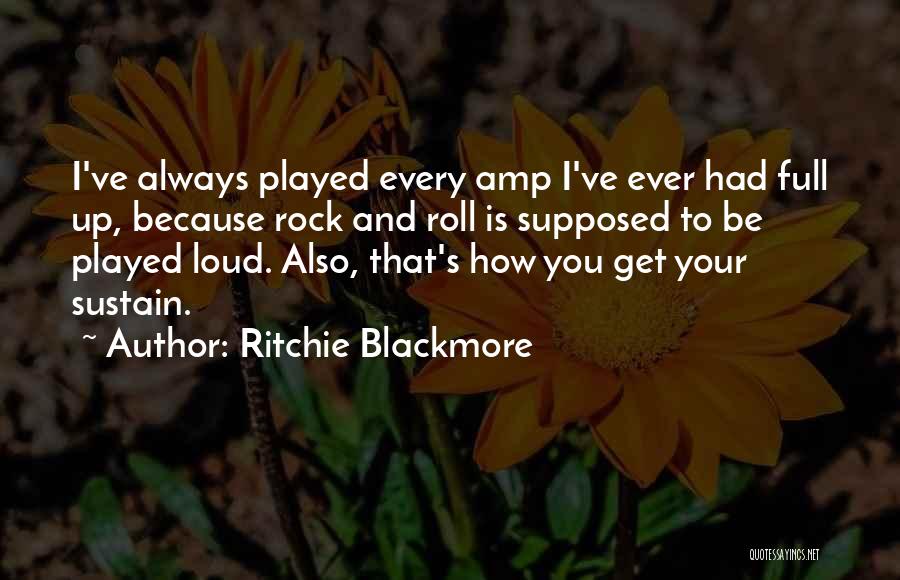 Amp Up Quotes By Ritchie Blackmore