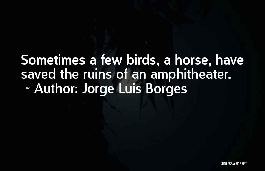 Amphitheater Quotes By Jorge Luis Borges