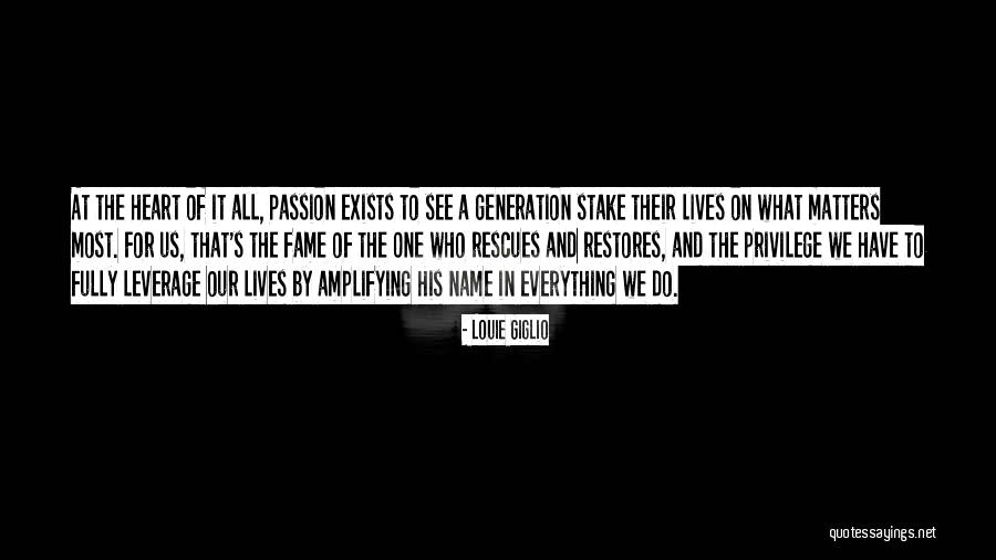 Amplifying Quotes By Louie Giglio Amplifying Quotes By Louie Giglio