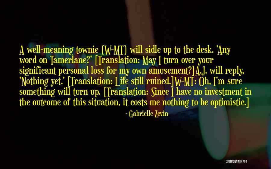 Amusement Of Life Quotes By Gabrielle Zevin Amusement Of Life Quotes By Gabrielle Zevin