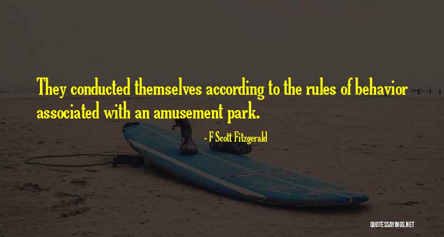 Amusement Park Quotes By F Scott Fitzgerald