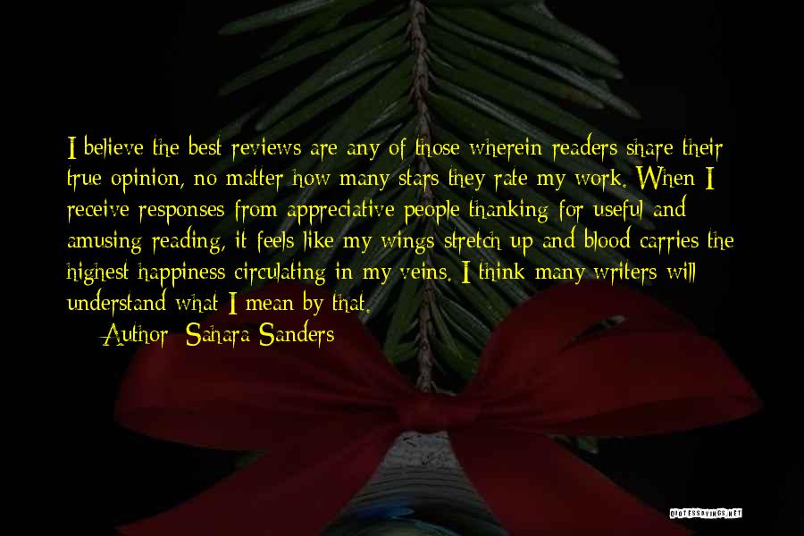 Amusing Quotes By Sahara Sanders