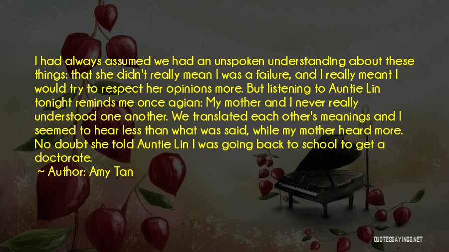 Amy Tan's Quotes By Amy Tan