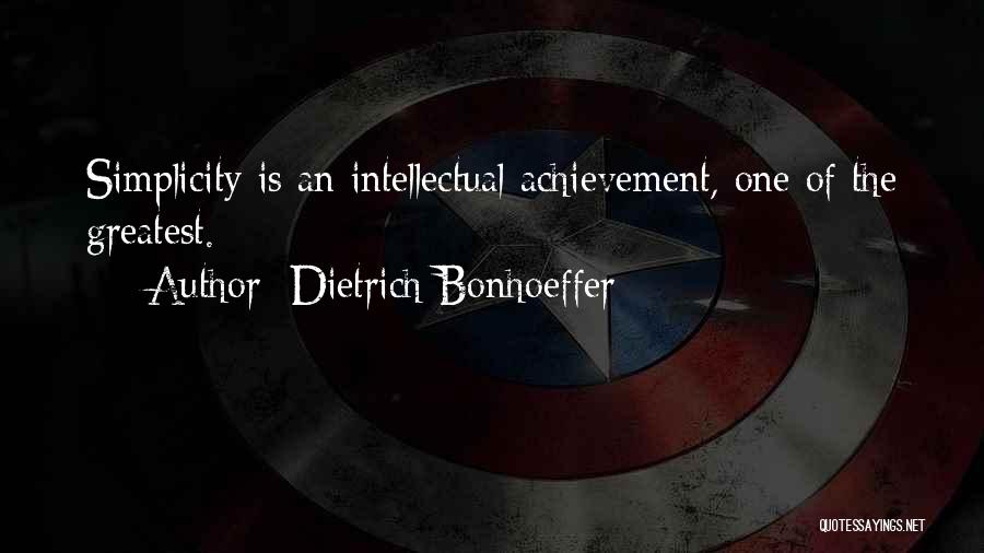 An Achievement Quotes By Dietrich Bonhoeffer