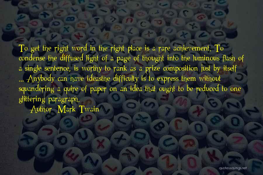 An Achievement Quotes By Mark Twain