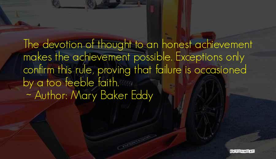 An Achievement Quotes By Mary Baker Eddy