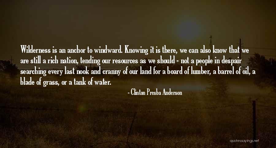An Anchor Quotes By Clinton Presba Anderson An Anchor Quotes By Clinton Presba Anderson