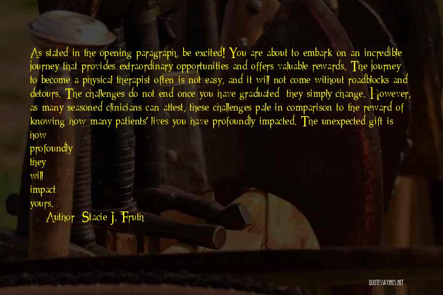 An End Of A Journey Quotes By Stacie J. Fruth