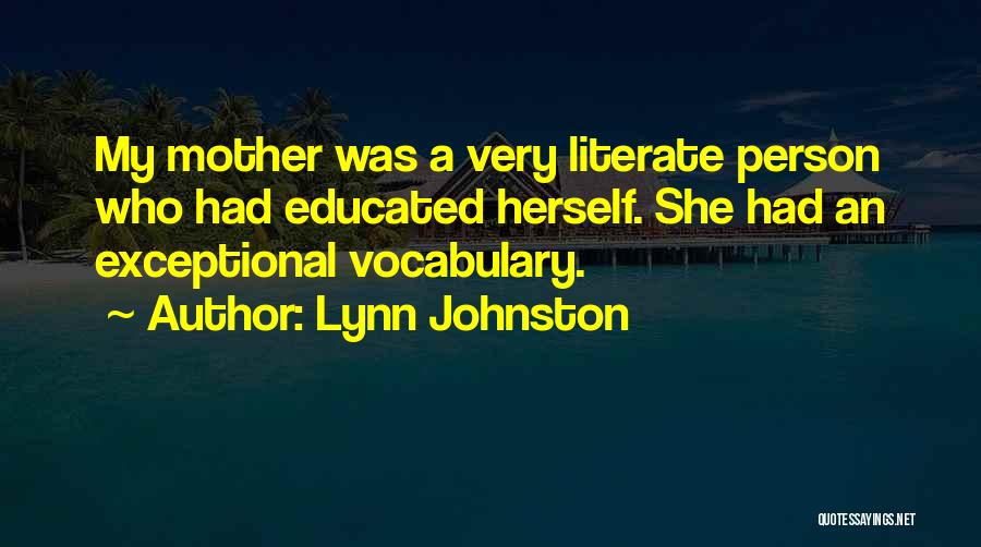 An Exceptional Person Quotes By Lynn Johnston