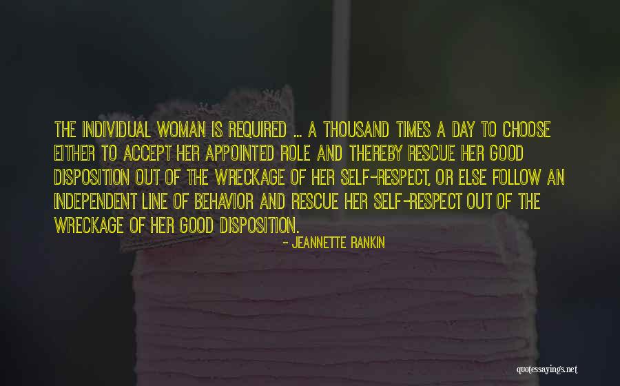 An Independent Woman Quotes By Jeannette Rankin