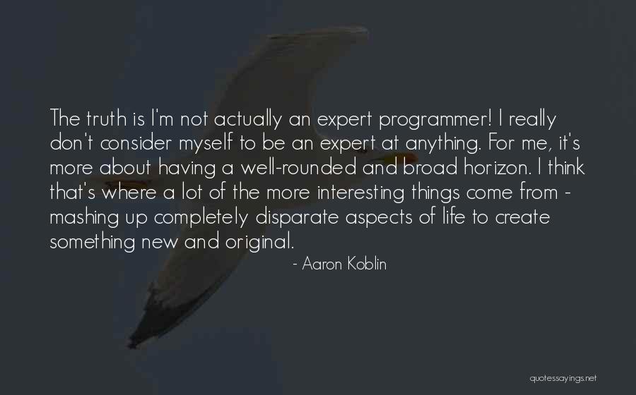 An Interesting Life Quotes By Aaron Koblin