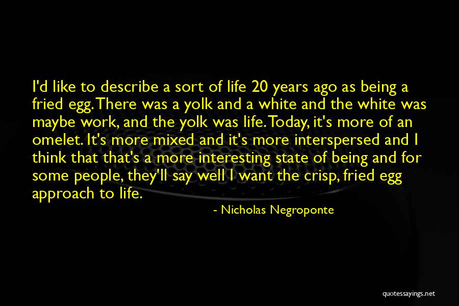 An Interesting Life Quotes By Nicholas Negroponte