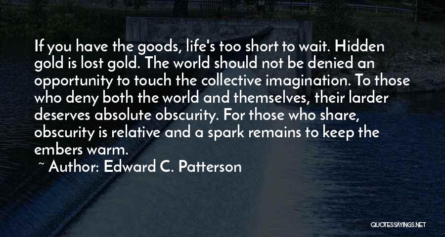 An Opportunity Lost Quotes By Edward C. Patterson