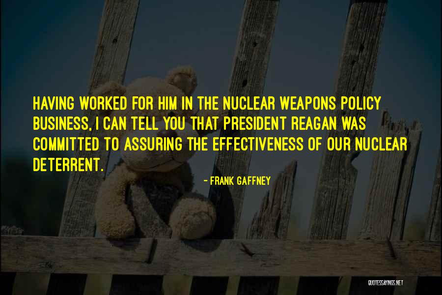 Ana Jacomo Quotes By Frank Gaffney