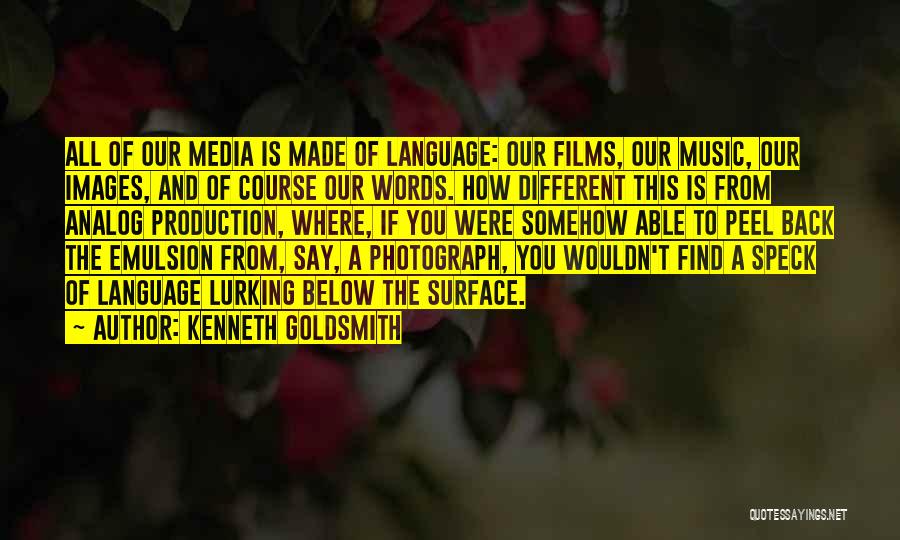 Analog Quotes By Kenneth Goldsmith