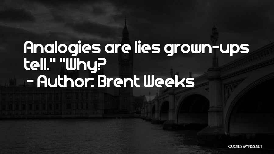 Analogies Quotes By Brent Weeks