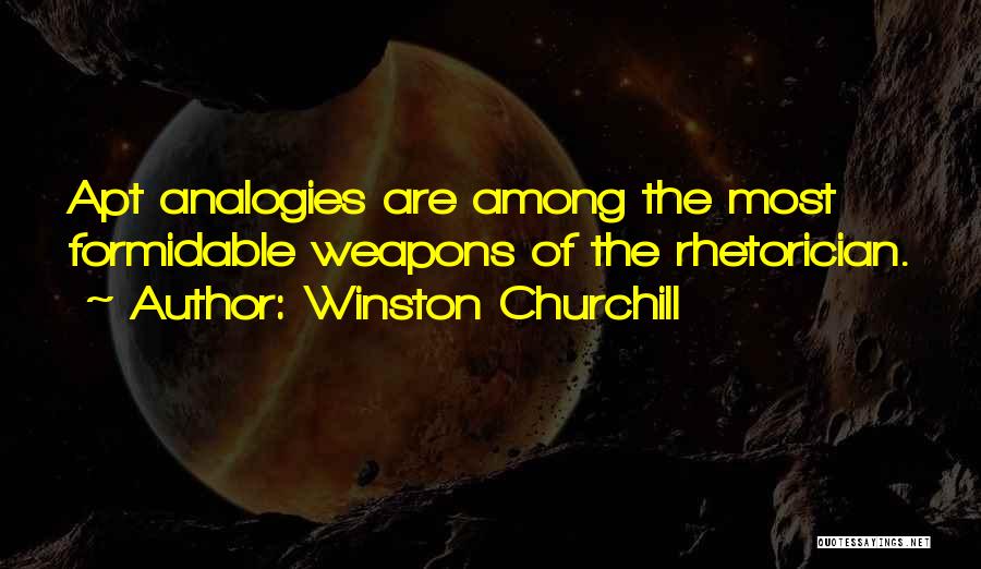 Analogies Quotes By Winston Churchill