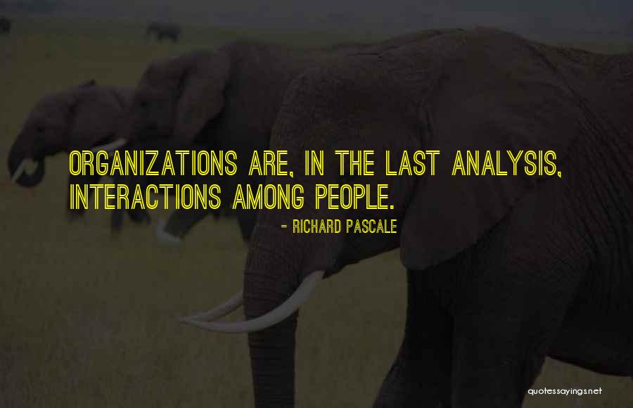Analysis In Quotes By Richard Pascale Analysis In Quotes By Richard Pascale