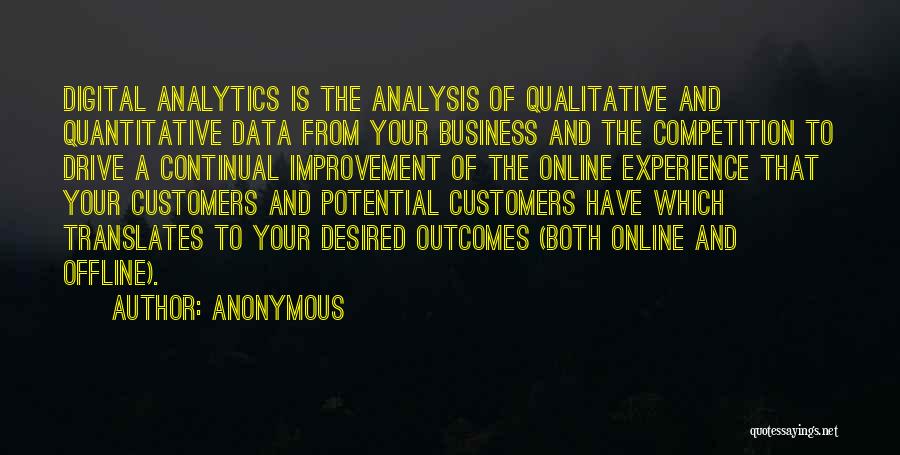 Analysis Of Data Quotes By Anonymous