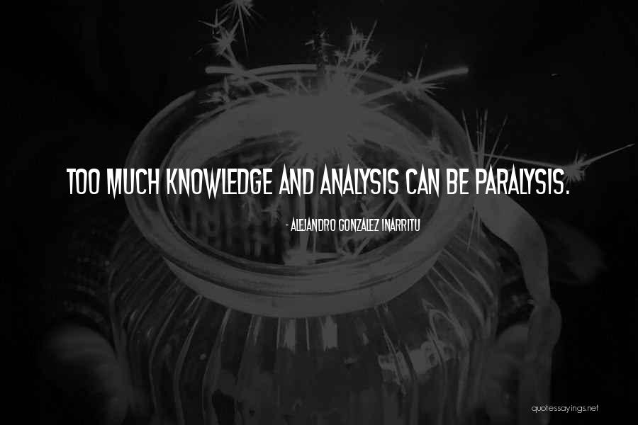 Analysis Paralysis Quotes By Alejandro Gonzalez Inarritu Analysis Paralysis Quotes By Alejandro Gonzalez Inarritu