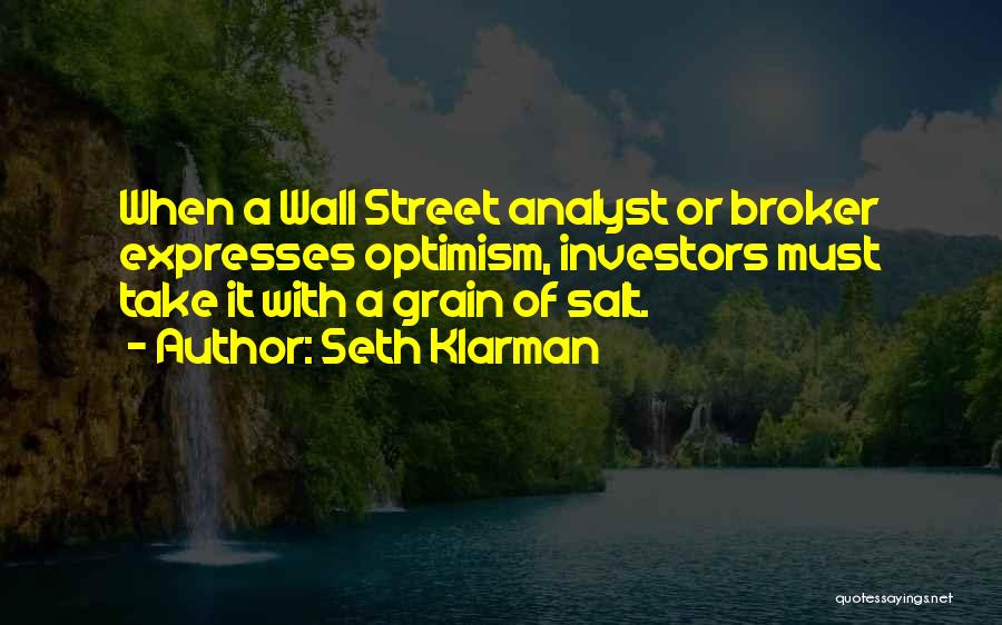 Analyst Quotes By Seth Klarman