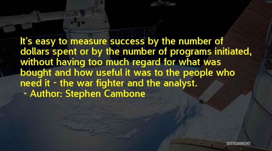 Analyst Quotes By Stephen Cambone