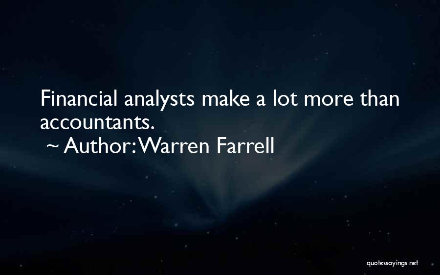 Analyst Quotes By Warren Farrell