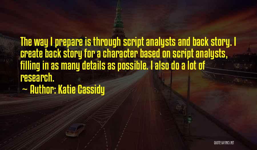 Analysts Quotes By Katie Cassidy