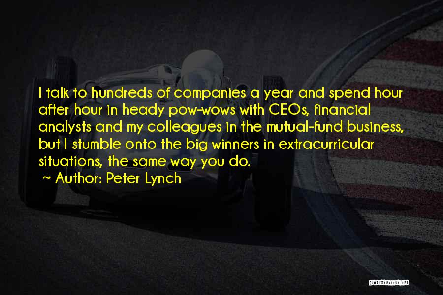 Analysts Quotes By Peter Lynch