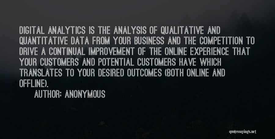 Analytics Quotes By Anonymous