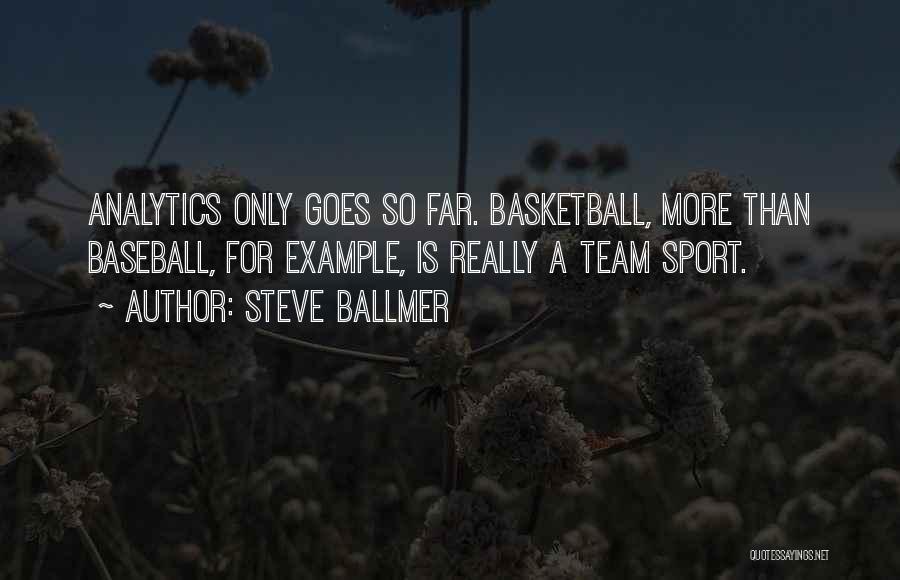 Analytics Quotes By Steve Ballmer