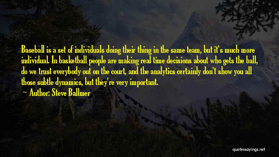 Analytics Quotes By Steve Ballmer