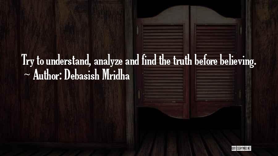 Analyze Quotes By Debasish Mridha