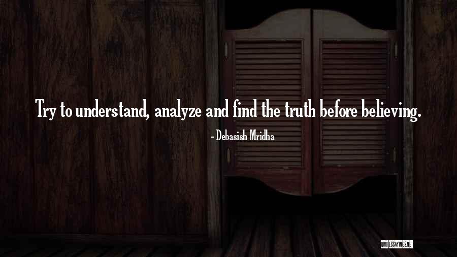 Analyze Quotes By Debasish Mridha