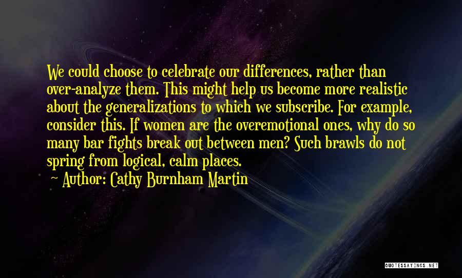 Analyze This Quotes By Cathy Burnham Martin