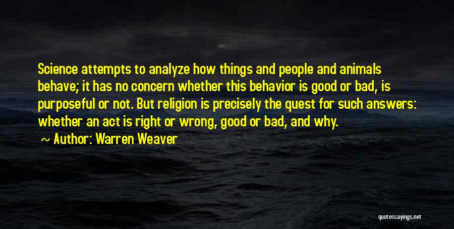 Analyze This Quotes By Warren Weaver