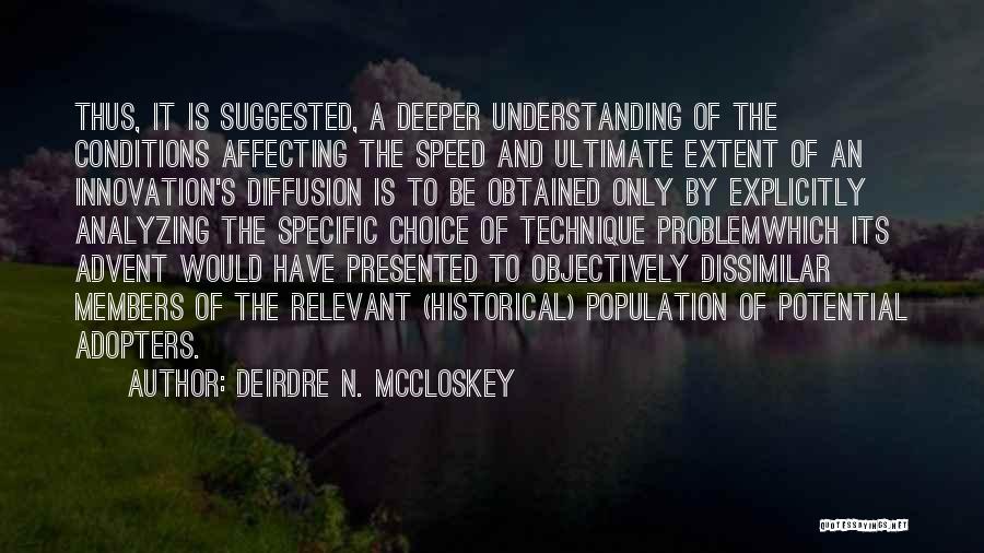 Analyzing Quotes By Deirdre N. McCloskey