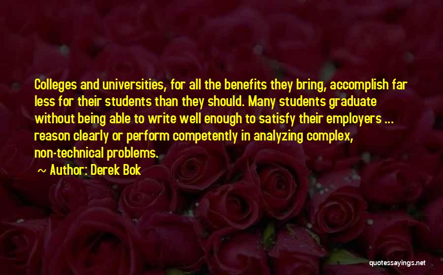 Analyzing Quotes By Derek Bok