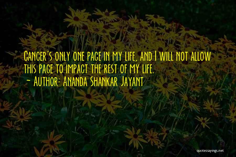 Ananda Quotes By Ananda Shankar Jayant