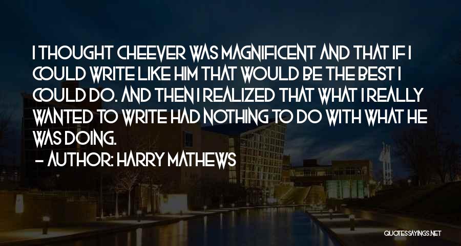 Anansi Boys Quotes By Harry Mathews