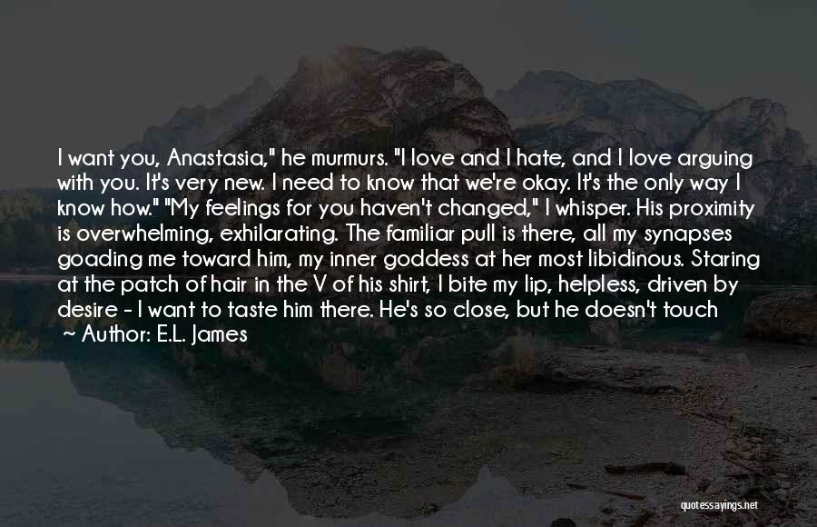 Anastasia's Inner Goddess Quotes By E.L. James