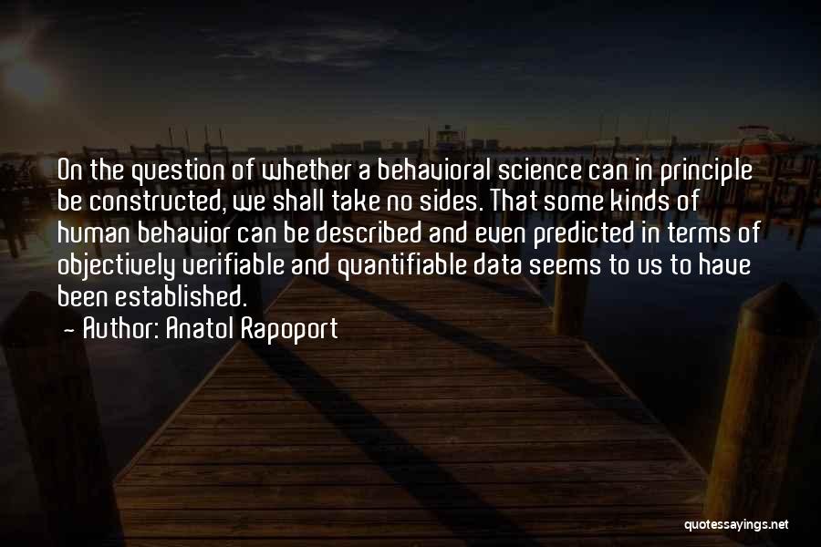 Anatol Rapoport Quotes 1192287