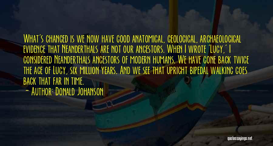 Anatomical Quotes By Donald Johanson