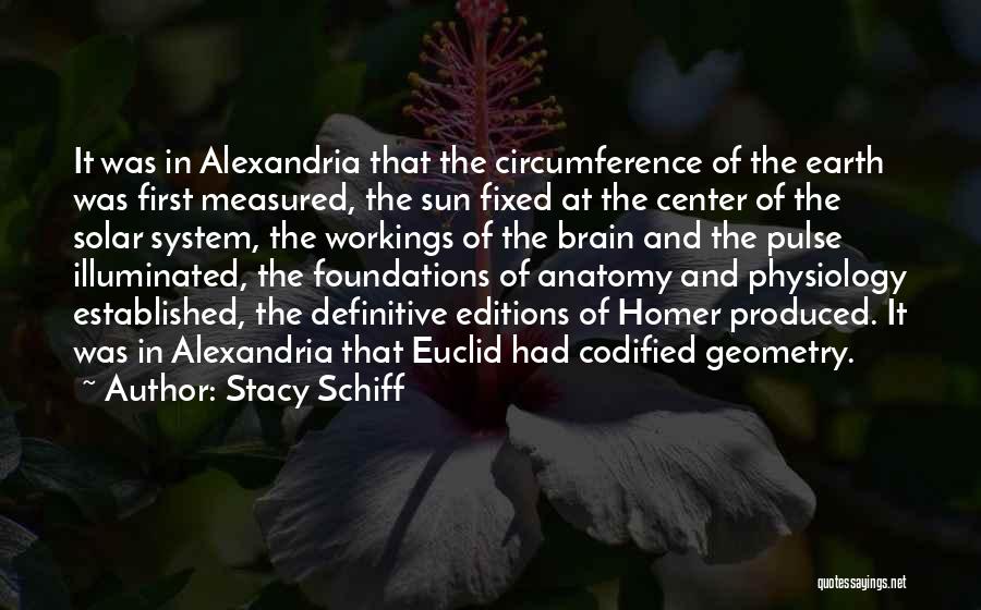 Anatomy And Physiology Quotes By Stacy Schiff