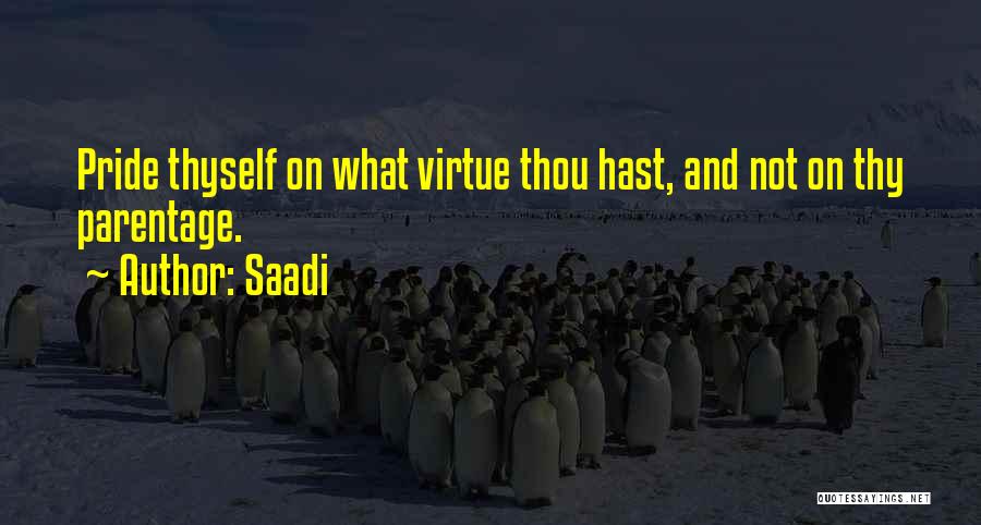 Ancestry Quotes By Saadi