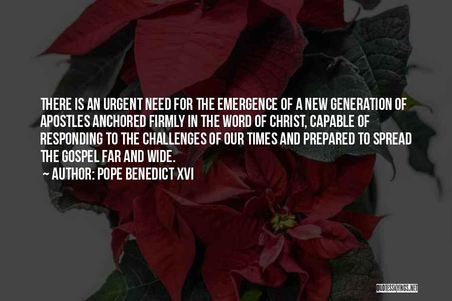 Anchored In Christ Quotes By Pope Benedict XVI