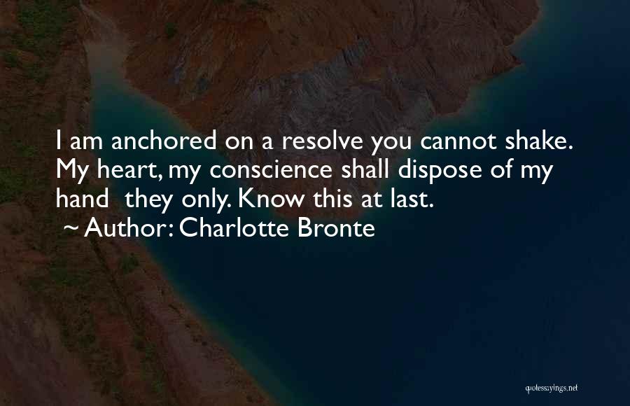 Anchored Quotes By Charlotte Bronte