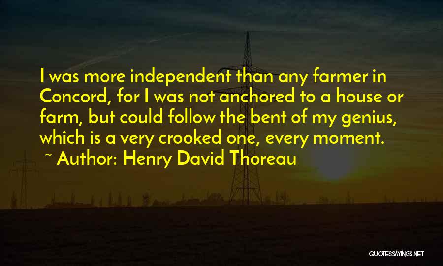 Anchored Quotes By Henry David Thoreau