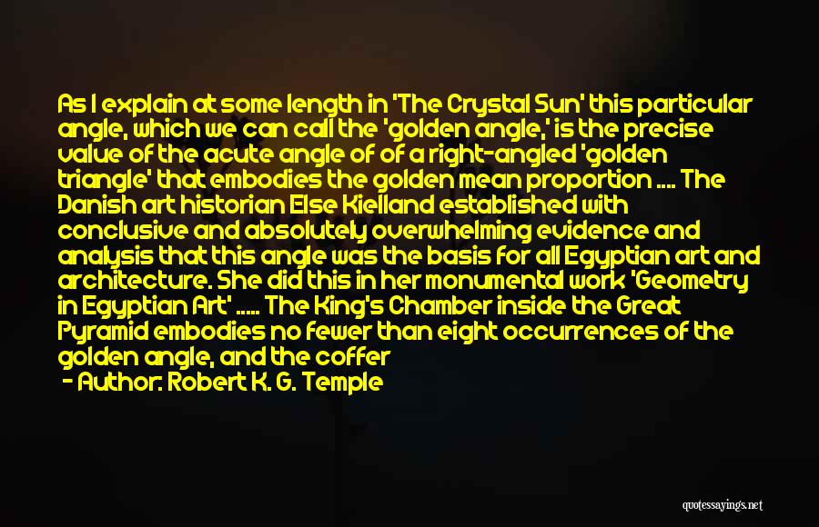 Ancient Egyptian Pyramid Quotes By Robert K. G. Temple